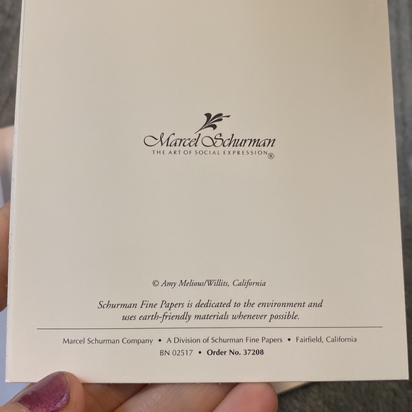 10 Glossy Rose Music Cards / Notecards - Picture 3 of 4